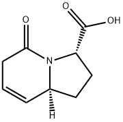 3-Indolizinecarboxylicacid,1,2,3,5,6,8a-hexahydro-5-oxo-,(3S,8aS)-(9CI) Struktur
