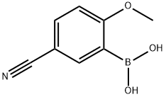5-CYANO-2-METHOXYPHENYLBORONIC ACID, 612833-37-1, 结构式