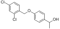 1-{4-[(2,4-ジクロロベンジル)オキシ]フェニル}-1-エタノール 化学構造式