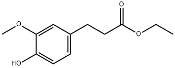 ETHYL 3-(4-HYDROXY-3-METHOXYPHENYL)PROPIONATE Structure