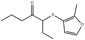 3-[(2-メチル-3-フラニル)チオ]4-ヘプタノン 化学構造式