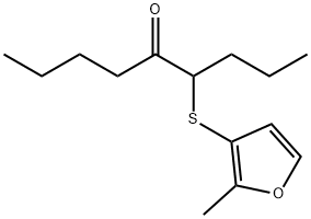 4-(2-METHYL-FURAN-3-YLSULFANYL)-NONAN-5-ONE Struktur