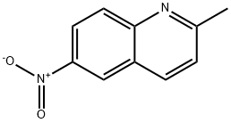 2-メチル-6-ニトロキノリン 化学構造式