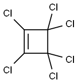 hexachlorocyclobutene , 6130-82-1, 结构式