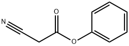 シアノ酢酸フェニル 化学構造式