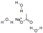 Sodium acetate trihydrate Struktur