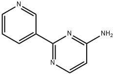 2-(3-PYRIDINYL)-4-PYRIMIDINAMINE Struktur