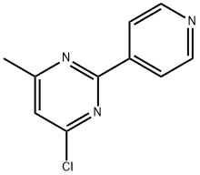 4-CHLORO-2-(4-PYRIDYL)-6-METHYL PYRIMIDINE 结构式