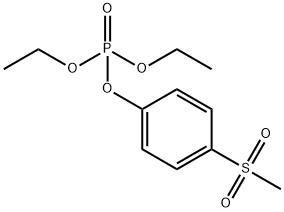 りん酸ジエチル4-(メチルスルホニル)フェニル 化学構造式