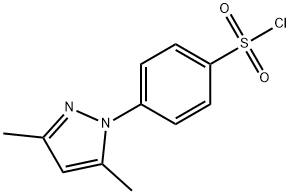 4-(3,5-ジメチル-1H-ピラゾール-1-イル)ベンゼンスルホニルクロリド 化学構造式