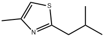 2-イソブチル-4-メチルチアゾール 化学構造式