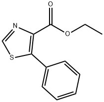 5-苯基-4-噻唑羧酸乙酯 结构式