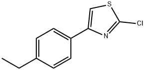 2-CHLORO-4-(4-ETHYLPHENYL)THIAZOLE Structure