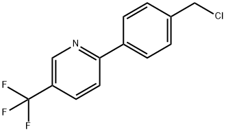 4-[5-(Trifluoromethyl)pyridin-2-yl]benzyl chloride Structure