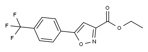 5-(4-TRIFLUOROMETHYLPHENYL)-ISOXAZOLE-3-CARBOXYLIC ACID ETHYL ESTER Struktur