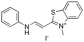 2-(2-苯胺乙烯基)-3-甲基苯并噻唑鎓碘化物, 61327-99-9, 结构式