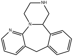 MIRTAZAPINE RELATED COMPOUND A (1,2,3,4,10,14B-ヘキサヒドロピラジノ[2,1-A]ピリド[2,3-C][2]ベンズアゼピン) 化学構造式