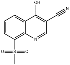 3-Quinolinecarbonitrile,  4-hydroxy-8-(methylsulfonyl)-|