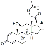 9,17-dibromo-11beta,21-dihydroxy-16alpha-methylpregna-1,4-diene-3,20-dione 21-acetate|