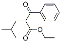α-(2-Methylpropyl)-β-oxobenzenepropanoic acid ethyl ester Structure