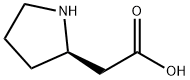 (2R)-2-Pyrrolidineacetic acid Structure