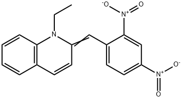 2-[(2,4-dinitrophenyl)methylene]-1-ethyl-1,2-dihydroquinoline Structure