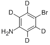4-ブロモアニリン-2,3,5,6-D4 化学構造式