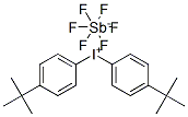 Bis-(4-tert-butylphenyl)-iodonium hexafluoroantimonate Structure