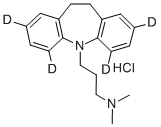 イミプラミン-2,4,6,8-D4塩酸塩 化学構造式