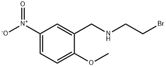 N-(2-Bromoethyl)-2-methoxy-5-nitrobenzylamine Structure