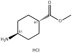 trans-4-アミノシクロヘキサンカルボン酸メチル塩酸塩 化学構造式