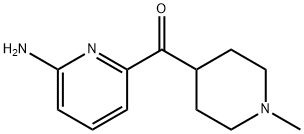 (6-アミノピリジン-2-イル)(1-メチルピペリジン-4-イル)メタノン 化学構造式