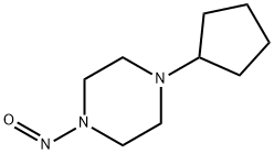 Piperazine, 1-cyclopentyl-4-nitroso- (9CI) 化学構造式