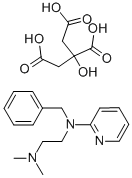 曲吡那敏柠檬酸盐, 6138-56-3, 结构式