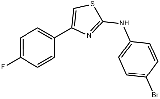 N-(4-Bromophenyl)-4-(4-fluorophenyl)-2-thiazolamine Struktur