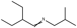 N-(2-エチルブチリデン)-2-メチル-1-プロパンアミン 化学構造式