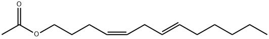 (4Z,7E)-4,7-トリデカジエン-1-オールアセタート 化学構造式