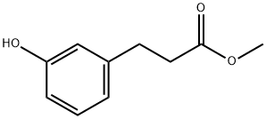 3-(3-ヒドロキシフェニル)プロピオン酸メチル 化学構造式