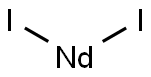 ネオジム(II)ジヨージド 化学構造式