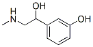 3-[(S)-1-ヒドロキシ-2-(メチルアミノ)エチル]フェノール 化学構造式