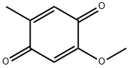 2-甲氧基-5-甲基-1,4-苯醌 结构式