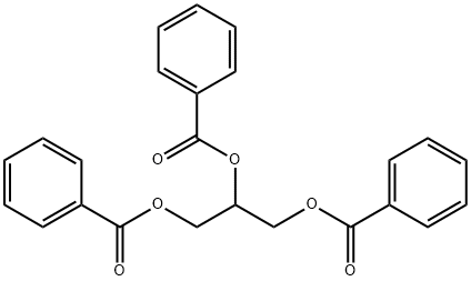 甘油三苯甲酸酯, 614-33-5, 结构式