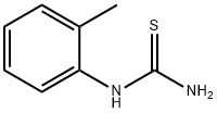 o-トリルチオ尿素 化学構造式