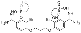 ジブロモプロパミジンイセチオナート 化学構造式