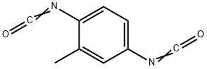 2-メチル-1,4-フェニレンジイソシアナート 化学構造式