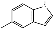 5-メチルインドール 化学構造式