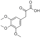 3-(3,4,5-トリメトキシフェニル)ピルビン酸 化学構造式