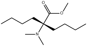 2-Butyl-2-dimethylaminohexanoic acid methyl ester Struktur