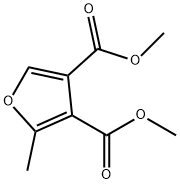 2-メチル-3,4-フランジカルボン酸ジメチル 化学構造式