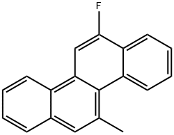 12-フルオロ-5-メチルクリセン 化学構造式